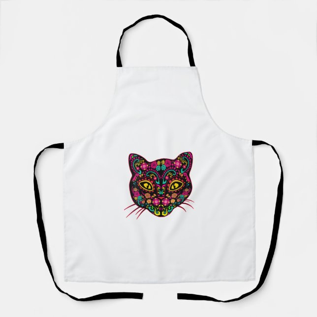 Tablier Journée des femmes des chats morts Amateurs de crâ (Recto)