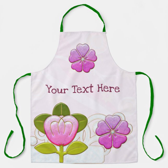 Tablier Joyau de fleurs japonaises (Recto)