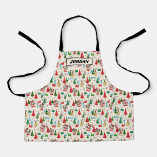 Tablier Joyeuses fêtes   Motif migre Mickey