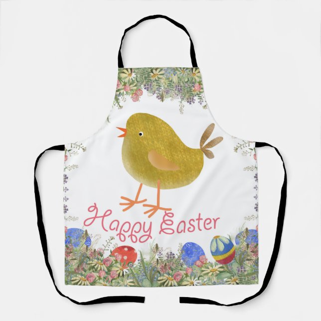Tablier Joyeuses Pâques  (Recto)