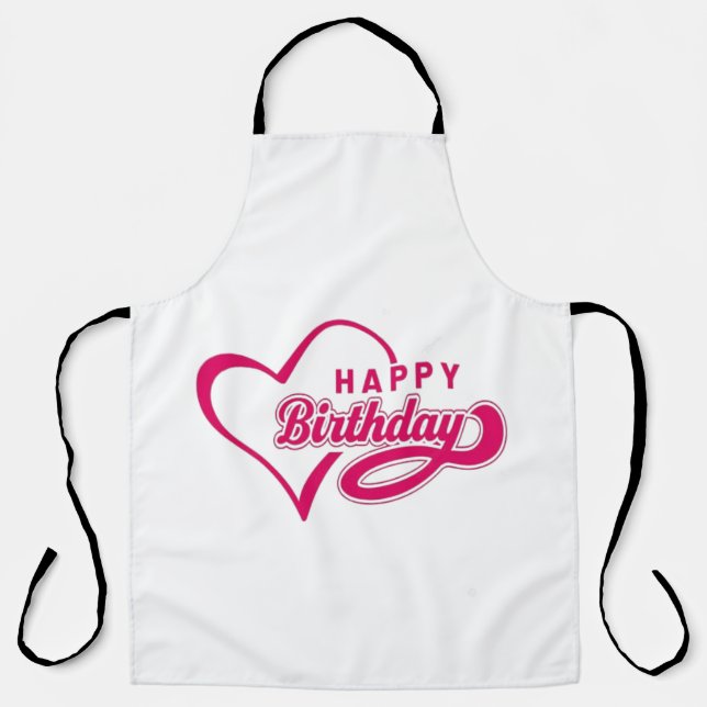 Tablier Joyeux anniversaire (Recto)
