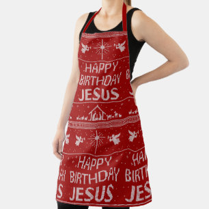 Tablier Joyeux Anniversaire Jésus Sweater Christian
