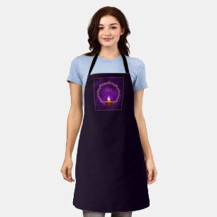 Tablier Joyeux Diwali violet