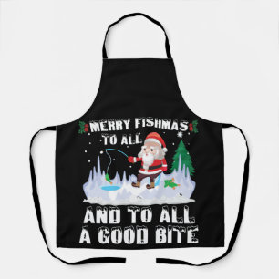 Tablier Joyeux Fishmas Poisson Drôle Pêcheur Noël