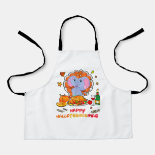 Tablier Joyeux Hallo Elephant Boire Vin Merci Cadeau
