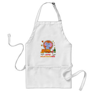 Tablier Joyeux Hallo Elephant Boire Vin Merci Cadeau