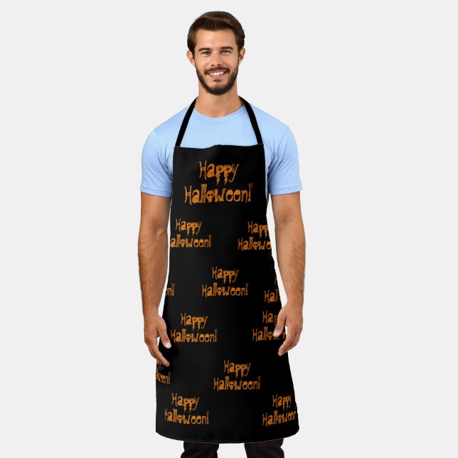 Tablier Joyeux Halloween Apron (Porté)