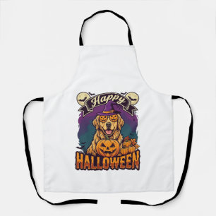 Tablier Joyeux Halloween Chapeau de Sorcière Citrouille Re