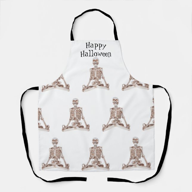 Tablier Joyeux Halloween yoga Apron (Recto)