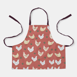 Tablier Joyeux jardin de poulets d'élevage Apron