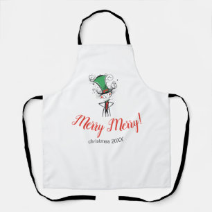 Tablier "Joyeux Joyeux" Apéro du Chef de Noël Elf