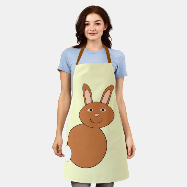 Tablier Joyeux Lapin de Pâques (Porté)