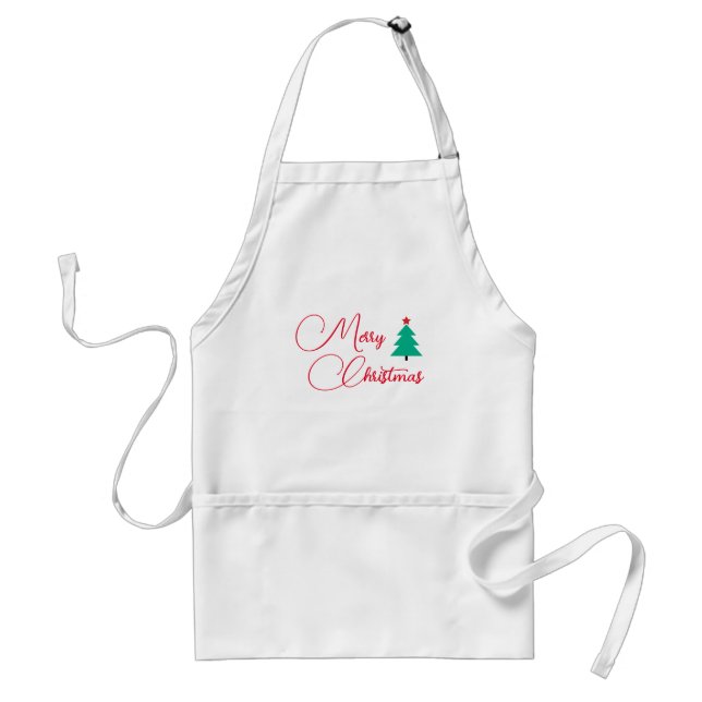 Tablier Joyeux Noël Calligraphie (Devant)