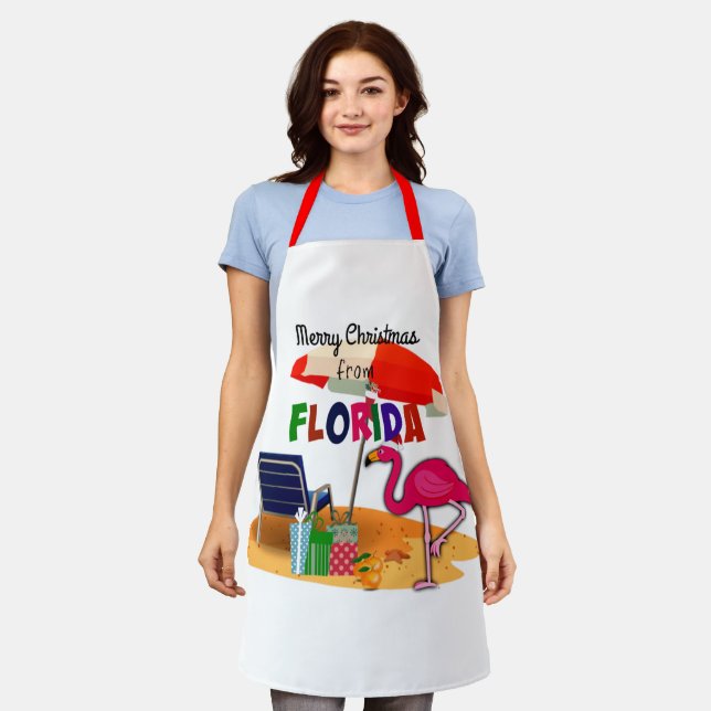 Tablier Joyeux Noël de Floride (Porté)