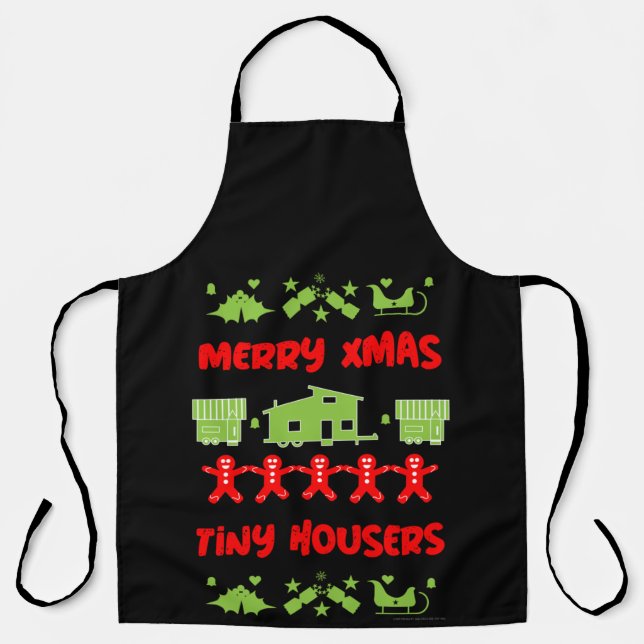Tablier Joyeux Noël de la petite maison (Recto)