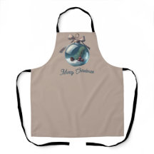 Joyeux Noël Ornament Apron - Festive Holiday