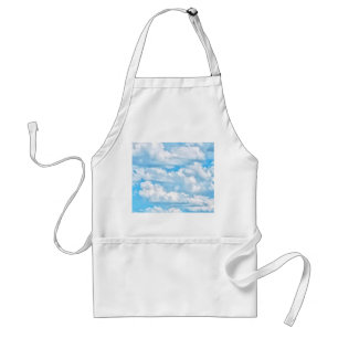 Tablier Joyeux nuages ensoleillés Paysage Arrière - plan