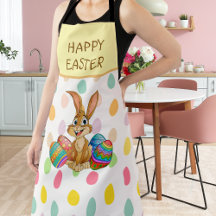 Joyeux oeufs colorés de lapin de Pâques