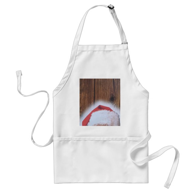 Tablier Joyeux réveillon de Noël, Casquette de Père Noël (Devant)
