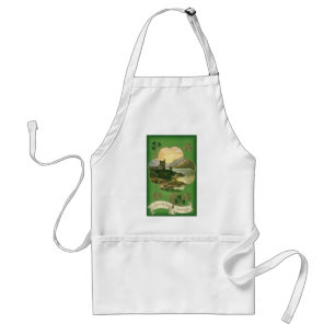 Tablier Joyeux Saint-Patrick Vintage Château Shamrock