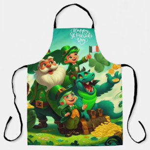 Tablier Joyeux Saint Patrick's Day coloré