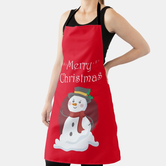 Tablier Joyeux Snowman de Noël (Insitu)
