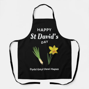Tablier Joyeux St David's Day Dydd Gala Gallois Dewi Hapus