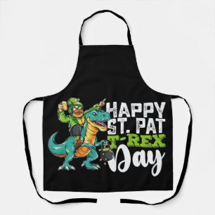 Tablier Joyeux St Patrick's Day Pat T Rex Dinosaur