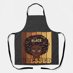 Tablier Junetdix Melanin Black African American Girl