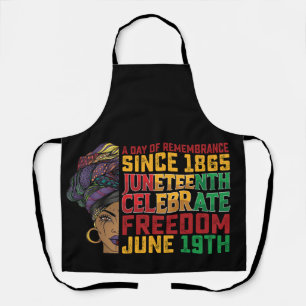 Tablier Juneteenth Une Journée De Souvenir Liberté Noire