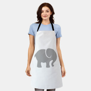 Tablier Juste un éléphant gris