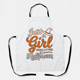 Tablier Juste une fille qui aime le design vectoriel Hallo
