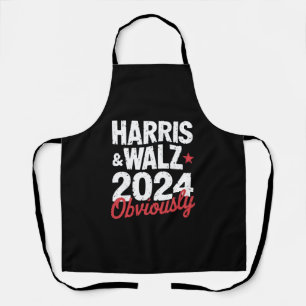 Tablier Kamala Walz Évidemment 2024 Harris Waltz 2024