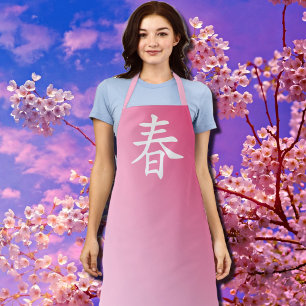 Tablier kanji spring - haru 春