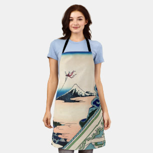 Tablier Katsushika Hokusai - Asakusa Honganji temple, Edo