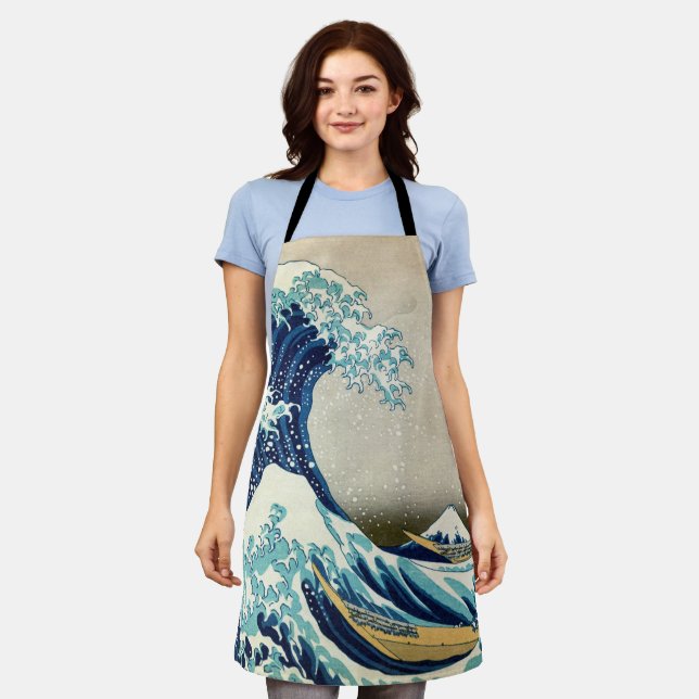 Tablier Katsushika Hokusai - La Grande vague au large de K (Porté)
