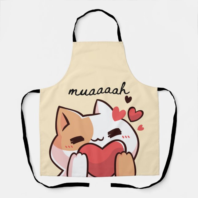 Tablier Kawaii Cutie Cat Mauh Apron (Recto)