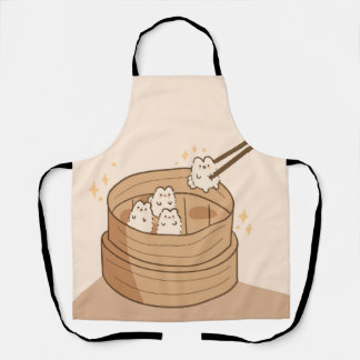Tablier Kawaii Dim Sum Bunny Apron