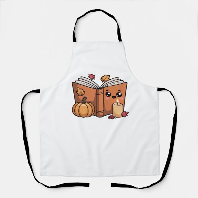Tablier kawaii thanksgiving book Oversize T-shirt (Recto)