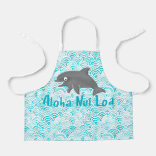 Tablier Keiki Watercolor Dolphin