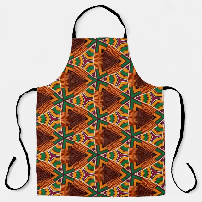 Tablier Kente Géométrie Kwanza Afrocentric (Recto)