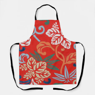 Tablier Kimono japonais hawaïen rouge