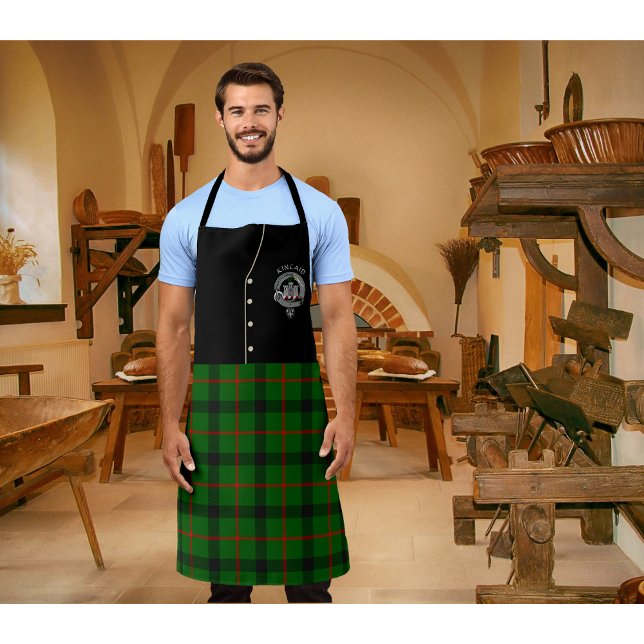 Tablier Kincaid Clan Badge & Tartan Kilt Apron (Créateur téléchargé)