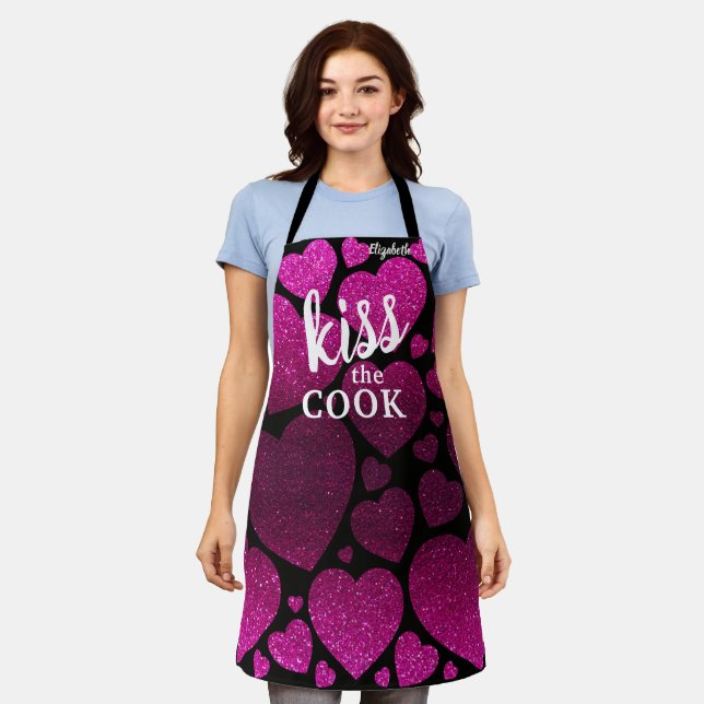 Tablier Kiss The Cook Food Chef Cuisine BBBQ Baker Parties (Porté)