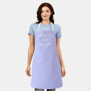 Tablier Kitchen est mon endroit heureux Periwinkle Purple 