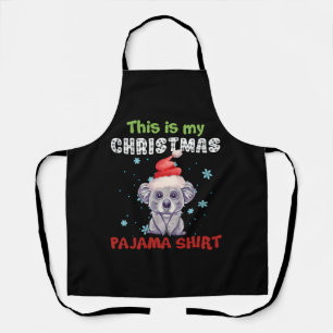 Tablier Koala Bear This Is My Christmas Pajama Shirt