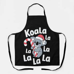 Tablier Koala La Noël Chapeau de Père Noël Canne en Bonbon