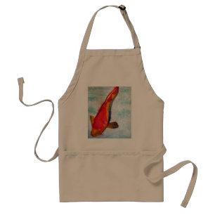 Tablier Kohaku Koi poisson japonais aquarelle art
