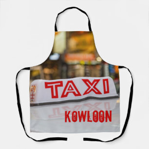 Tablier Kowloon Taxi en zone urbaine de Hong Kong