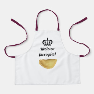 Tablier królowa pierogów dumplings reine enfants polonais 